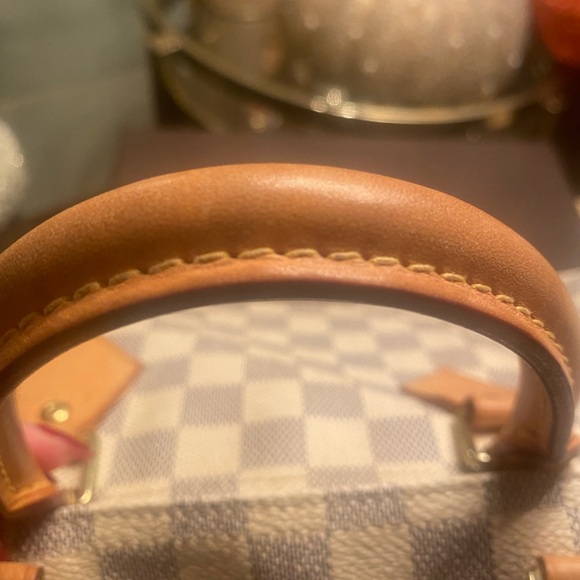 Louis Vuitton Tan and Brown Duffel Bag with Leather Trim - Picture 7 of 10